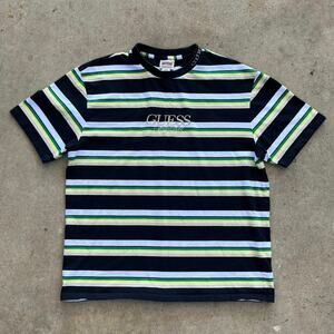 Y2K Guess Originals Striped T-Shirt Small